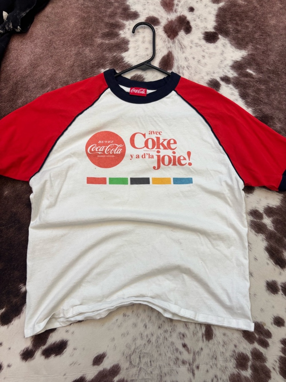 Mi Kids Short Sleeve Raglan Tee in White, Red and Navy